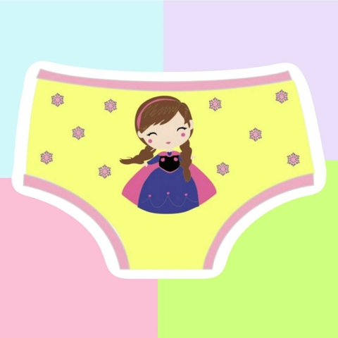 Calcinha infantil-princesa/ amarelo candy.