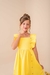 Vestido amarelo(Luxo) - Closetdantonellakids
