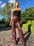 Pantalón de Cuerina Bordo