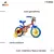Bicicleta Infantil Masc. fireman - Aro 12 - nathor - Verm. Amarelo/Azul + 3 anos c/ rodinhas de Segurança e Garrafinha - CEARÁ MÓVEIS