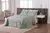 Kit Colcha Jasmim Casal Dupla Face Cobre Leito Estampado - comprar online