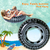 Boia Pneu Preta Redonda Adulto 90cm Grande Piscina Praia - Bruartt