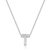 Colar de prata letra inicial cravejada - comprar online