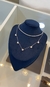 Colar 5 corações cravejado - loja online