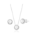 Conjunto cravejado redondo