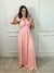 Vestido Longo Tons Pastel com Babados - loja online