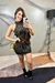 Vestido Curto com Aplicação de Strass na internet
