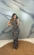 Vestido Egípcio em Tricô com Estampa Exclusiva