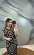 Vestido Egípcio em Tricô com Estampa Exclusiva - comprar online