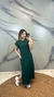 Vestido Longo de Moletinho com Bolsos Laterais