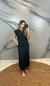 Vestido Longo de Moletinho com Bolsos Laterais - loja online