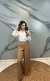 Calça Pantalona Linho com Elástico nas Costas - comprar online