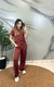 Conjunto Blusa + Calça Moletinho Listrado