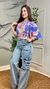 Calça Cargo Jeans Azul - comprar online