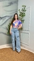 Calça Cargo Jeans Azul