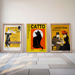 set de 3 cuadros catto - comprar online