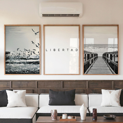 set de 3 cuadros free - comprar online