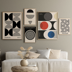 Set de 5 cuadros Geo Five - comprar online