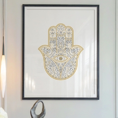 Hamsa yellow blue - comprar online