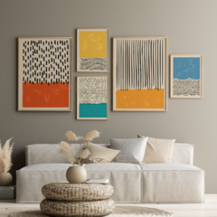 Set de 5 cuadros In Colors - comprar online