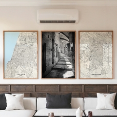 set de 3 cuadros eretz - comprar online