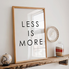 less is more - comprar online