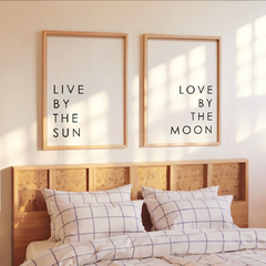 set de 2 cuadros live love - comprar online