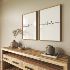 set de 2 cuadros Inhale - comprar online