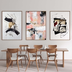 set de 3 cuadros pausa en movimiento - comprar online