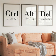 set de 3 cuadros reset - comprar online