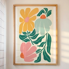 Retrato con flores - comprar online