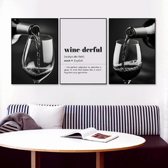 set de 3 cuadros wine - comprar online