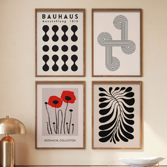 set de 4 cuadros estilo atemporal - comprar online