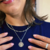 Colar de prata medalha com fotogravação 2 cm