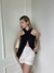 Blusa Transpassada Preta Marbella - OLIV 