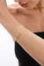 Bracelete Onda Zaya Dourado - Isha Acessórios
