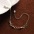 Pulseira Infinito e Bolinhas em Prata