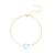 Pulseira Triângulo Azul Claro - comprar online