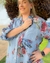 Chemise Azul Com Brilhos - comprar online