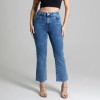 CALCA FLARE CROPPED SAWARY JEANS CLARO