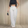 CALCA LINHO WIDE LEG