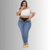 CALÇA SKINNY COM CINTA SUPER LIPO PLUS SIZE