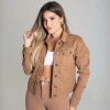 JAQUETA SARJA CAQUI SAWARY CROPPED