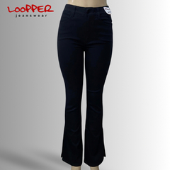 CALCA BLACK FLARE LOOPPER ABERTURA LATERAL