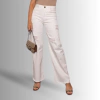 CALCA WIDE LEG CROPPED SARJA DESTROYED