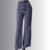 Calça Jeans Wide Leg Grafite