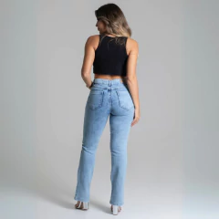 CALCA RETA SAWARY JEANS MARMORIZADO - R&K Jeans