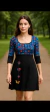 Vestido media estacion en modal, para lactancia , bordado. - tienda online