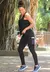 3 peças Conjunto Calça Legging Cintura Alta com Bolso em Tela Dry + Regata de Tela + Top Tomara que Caia Preto | REF: FRD3 - comprar online