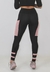 Calça Legging Cintura Alta Preto Recortes Rosê Com Bolso Lateral | REF: LX152 - loja online